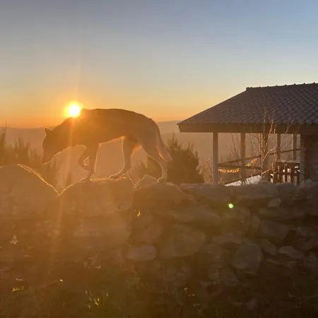 Private Mountain Log With Amazing Panoramic Sunset Views At Small Scale Nature