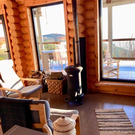 Private Mountain Log With Amazing Panoramic Sunset Views At Small Scale Nature *