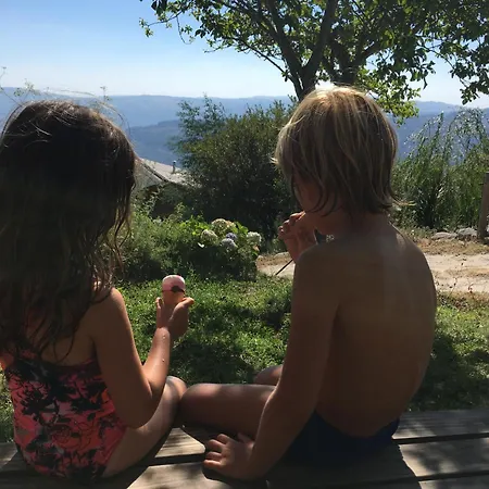 Private Mountain Log With Amazing Panoramic Sunset Views At Small Scale Nature Campsite Cabeceiras de Basto