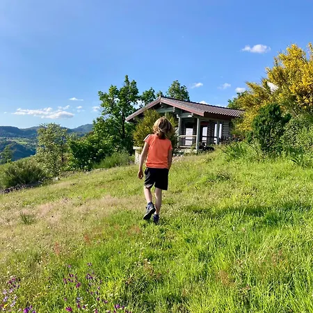 Campingplatz Private Mountain Log With Amazing Panoramic Sunset Views At Small Scale Nature