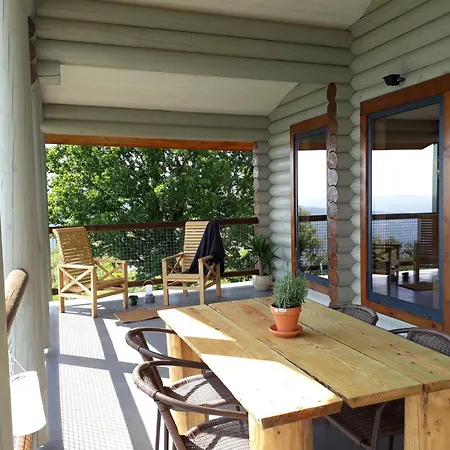 Private Mountain Log With Amazing Panoramic Sunset Views At Small Scale Nature Campsite *