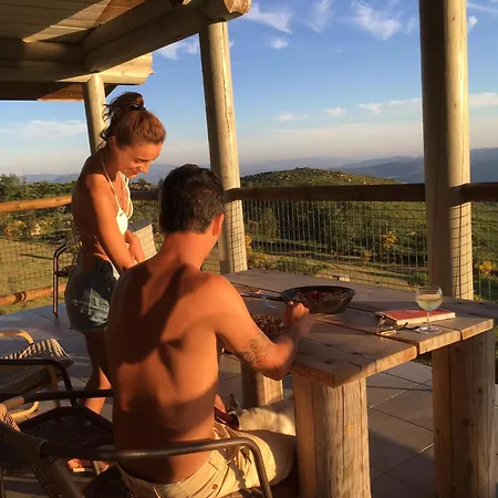Private Mountain Log With Amazing Panoramic Sunset Views At Small Scale Nature * كابيسيراس دى باستو