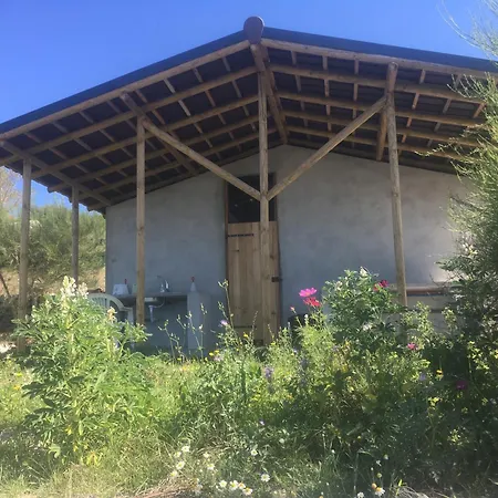 Private Mountain Log With Amazing Panoramic Sunset Views At Small Scale Nature Campingplatz