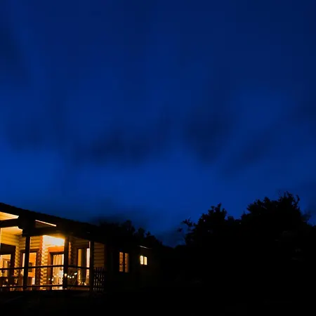 Private Mountain Log With Amazing Panoramic Sunset Views At Small Scale Nature