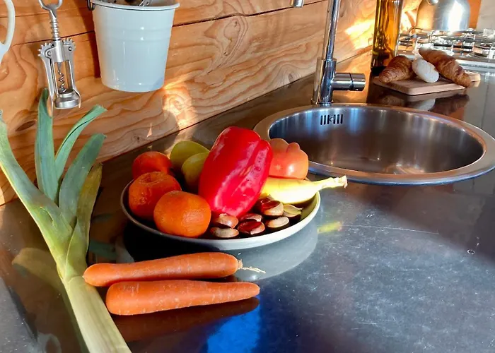 Private Mountain Log With Amazing Panoramic Sunset Views At Small Scale Nature 캠프장