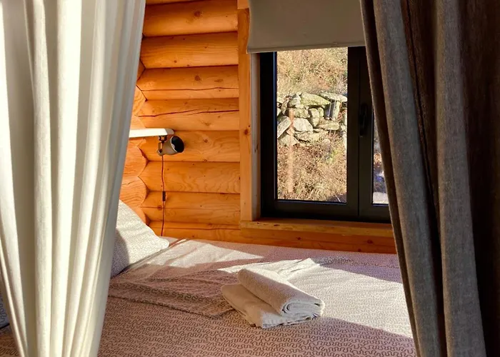 캠프장 Private Mountain Log With Amazing Panoramic Sunset Views At Small Scale Nature