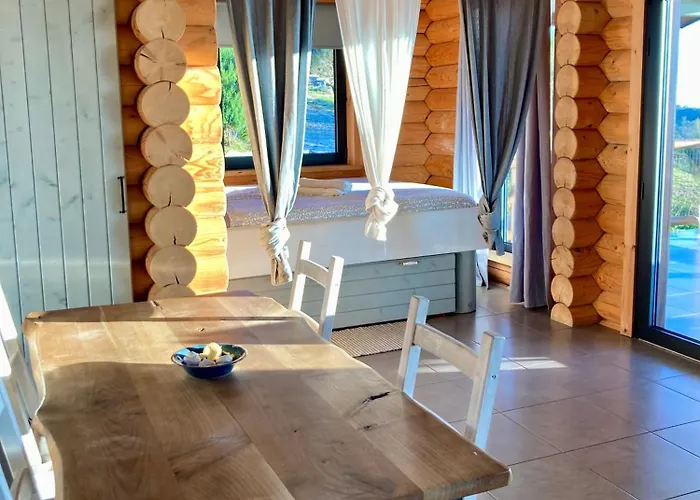 Private Mountain Log With Amazing Panoramic Sunset Views At Small Scale Nature Kamp alanı *