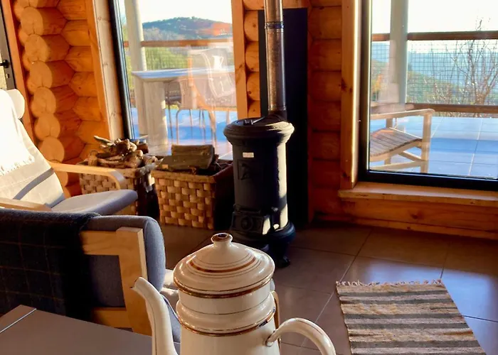 Private Mountain Log With Amazing Panoramic Sunset Views At Small Scale Nature Cabeceiras de Basto