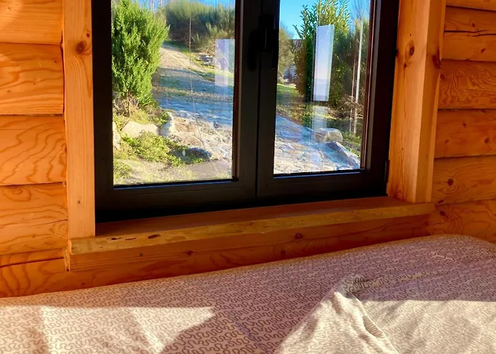 Private Mountain Log With Amazing Panoramic Sunset Views At Small Scale Nature 카베세이라스 드 바스투