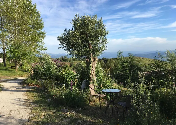 캠프장 Private Mountain Log With Amazing Panoramic Sunset Views At Small Scale Nature